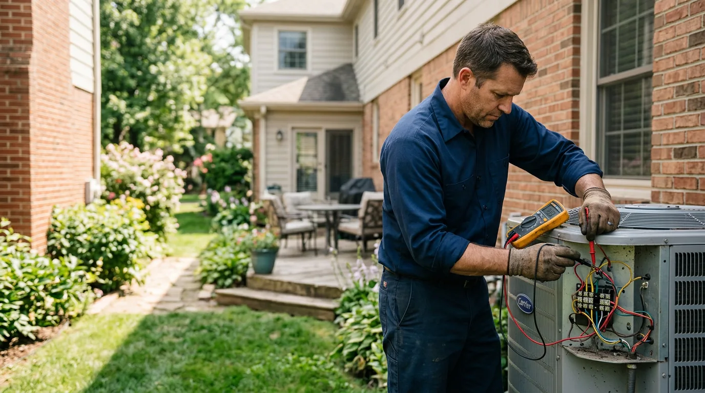 HVAC technician working near Postville, IA